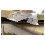 Clear Polycarbonate U-Channel Edge Guard Strip - Retail: $24