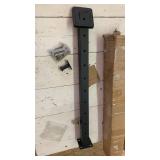 36\" Stainless Steel Cable Railing Post - Black Powder Coated Deck Handrail with Pre-Drilled Holes, Includes Mounting Hardware for Wood/Concrete Surfaces (Single Post) - Retail: $42