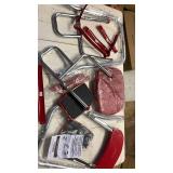 COSCO Stylaire Retro Chair + Step Stool with Flip-Up Vinyl Seat, color of the one you are bidding on is red. - Retail: $64