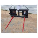 LandHonor Dual Skid Steer Bale Spears BS-12-2500G