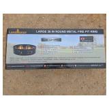 LandHonor 36-inch Round Metal Fire Pit Ring