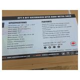 LandHonor 6x8 Galvanized Metal Storage Shed