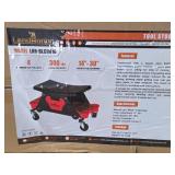 Landhonor Rolling Tool Stool with Storage