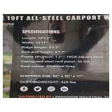 LandHonor 11x19ft Steel Carport Shelter