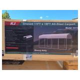New KJ Heavy-Duty All-Steel Carport K1119 - 20x11x9ft