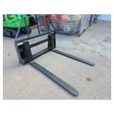 Heavy Duty Skid Steer Pallet Fork Attachment