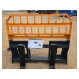 LandHonor 42-inch Skid Steer Pallet Fork with Beveled Headache Rack