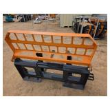 LandHonor 42-inch Skid Steer Pallet Fork with Beveled Headache Rack