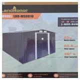 Landhonor LHR-MS810 Metal Storage Shed 8
