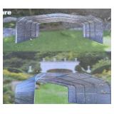 20x20 Steel Carport with Side Walls (Damaged Crate)