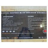 20x20 Steel Carport with Side Walls (Damaged Crate)