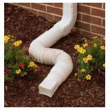 3 New Amerimax Flex A Spout 22”-55” Vinyl Downspout Extension Drainage, White
