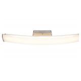 New Good Earth Lighting Seattle 32-inch LED Linear Bathroom Vanity Light - Brushed Nickel - 3000K Bright White - Dimmable - 60,000 Hours Lamp Life - ETL - Energy Star