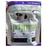 Box of 12 DOGGIE TREAT BAGS - Pet Greens Soft Chews Lamb Dog Treats