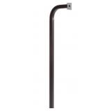 *Great GATE CODE PAD* 64" In-Ground Steel Gooseneck Pedestal