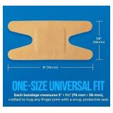 ASO BANDAGES Flex Fabric Bandages - Flexible Fabric Adhesive for Finger Care & Wound Protection