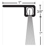 NGP (National Guard) D648DKB Dark Bronze Aluminum Nylon Brush Door Sweep 39”