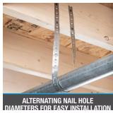 3/4 in. x 100 ft. 28-Gauge Galvanized Pipe Hanger Strap (2-Pack)