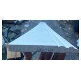 Primed Wood Baseboard Moulding Piece 8’ x 6 ½” not Perfect