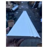 Primed Wood Baseboard Moulding Piece 8’ x 6 ½” not Perfect