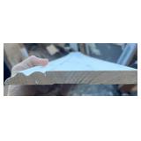Primed Wood Baseboard Moulding Piece 8’ x 6 ½” not Perfect