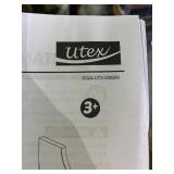 UTEX Floating Nursery Book Shelves Set of 3, Baby Hanging Bookshelves for Wall Decor and Storage, Wall Mounted Book Shelf for Kids Room, Nursery, Playroom, Bedroom, 16.3 Inch, White,