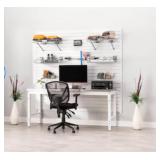 UTEX Floating Nursery Book Shelves Set of 3, Baby Hanging Bookshelves for Wall Decor and Storage, Wall Mounted Book Shelf for Kids Room, Nursery, Playroom, Bedroom, 16.3 Inch, White,