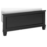 B687-56 KING/CAL KING PANEL FOOTBOARD Black Comes as pictured