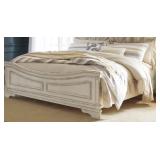 White/ Ivory Colored High Quality B743-56 KING/CALKING PANEL FOOTBOARD & Side Rails Only - no Head board
