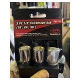 TOOLUXE 00216L 1/2" DRIVE LONG REACH EXTENSION BAR SET