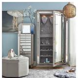 New Loren Jewelry Storage Mirror With Lock 82” x 48” retails for $2400 - Read Description Comes as a pictured