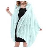 Sparkly Shawls and Wraps for Evening Dresses Chiffon Shawl Soft Silky Sparkly Party Wedding Scarf One Size
