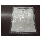 Womens Casual Long Sleeve Stretch Scoop Neck Basic Ribbed T-Shirt Slim Fit Casual Basic Tops Size Medium White