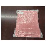 Womens Pajama Sets Color Block Knitted Casual Crewneck Long Sleeve Sleepwear Tops Shirt with Long Pajama Pant Set Size 15 Pink