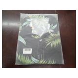Mens Hawaiian Shirts Short Sleeve Button Down Tropical Beach Summer V Neck Shirt Size XL Black