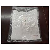 Womens Casual Long Sleeve Stretch Scoop Neck Basic Ribbed T-Shirt Slim Fit Casual Basic Tops Size Small White