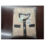 Ladyful Womens 2 Piece Outfits Sweater Set Long Sleeve Knit Top and Wide Leg Pant Lounge Sets Size Large Tan