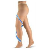 Varicose Veins Compression Pantyhose Stocking 20 30 mmHg Closed Toe Support Hose(Beige, Size L)