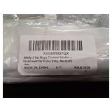 Silkfly Boys Thermal Underwear Set Base Layer Fleece Lined Underwear for Kids Shirt and Pants for Boys Winter Size Medium Gray