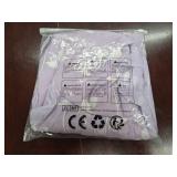 IDOPIP Women Vintage Bowknot Swing Dress Elegant Leaf Embroidery Mesh Dress 1950s Retro Cocktail Prom Gown Formal Midi Dress Size 2XL Purple