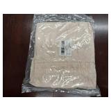 Simplee Womens Boho Maxi Dress Summer Wedding Guest Short Sleeve V Neck Swiss Dot Flowy Dresses Size Small Apricot