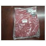 PrinStory Womens Short Sleeve Tops Summer Fashion Irregular Neck Knitted Tunic Tops Casual Loose Pullover Shirts Size Smal Color Is Red