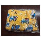 Akyzic Boys Sweatshirts Cotton Long Sleeve Crewneck Pullover Toddler Kids Winter Warm Shirt Sweater Tops 3t-8t Yellow With Blue Construction Vehicles