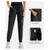 Buauty Lightweight Hiking Pants Women,Quick Dry Joggers Cargo Pants Casual Workout Travel Athletic Summer with Pockets XXL