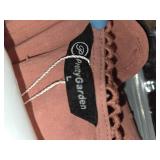 PRETTYGARDEN Womens Summer Tops 2025 Casual Ruffle Sleeve Pleated V Neck Shirts Dressy Swiss Dot T-Shirts Crochet Blouse