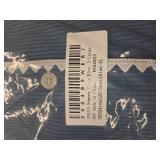 ZESICA Womens Corduroy Shacket Jacket Long Sleeve Button Down Shirt Oversized Blouses Tops with Pockets Size XL Blue