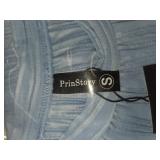 PrinStory Womens Sleeveless Textured Slim Tops Crewneck Knit Solid Summer Casual Shirts Pullover Tank Tops for Women Size S