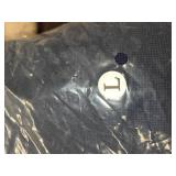 CLOZOZ Womens High Waisted Dressy Pants Tummy Control Waffle Knit Loose Fit Straight Leg Stretch Casual Wide Leg Trouser Size L Deep Blue