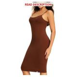Nimiah Womens Summer Bodycon Dress - Black Spaghetti Strap Casual Midi Dress Sexy Slip Tight Going Out Club Party Dress Size S Black