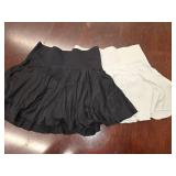OQQ Women 2 Piece Skirts 2 in 1 Flowy Basic Versatile Stretchy Flared Casual Mini Skirts